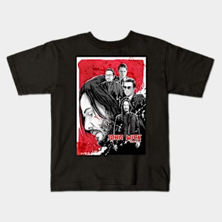 John Wick Movie, John Wick Art, John Wick Chapter 4 Kids T-Shirt